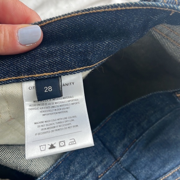 Citizens Of Humanity Dark Blue Wide-Leg Jeans - Picture 8 of 15